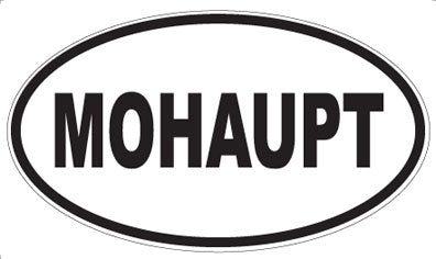 MOHAUPT - Oval Sticker
