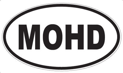 MOHD - Oval Sticker
