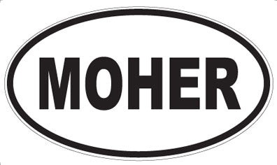 MOHER - Oval Sticker
