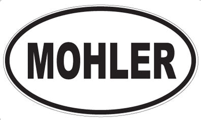 MOHLER - Oval Sticker