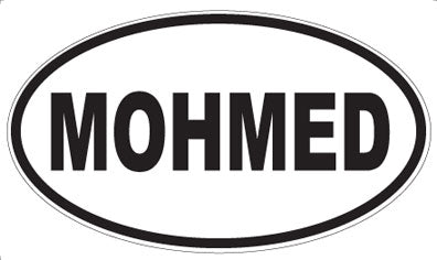 MOHMED - Oval Sticker