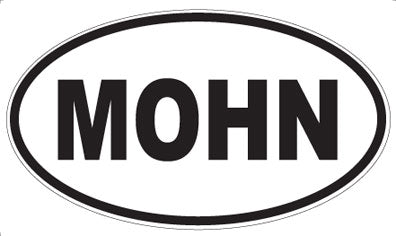 MOHN - Oval Sticker