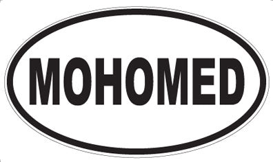 MOHOMED - Oval Sticker
