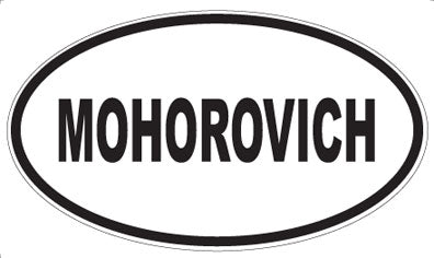 MOHOROVICH - Oval Sticker
