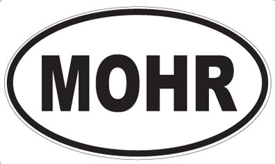 MOHR - Oval Sticker