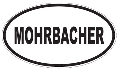 MOHRBACHER - Oval Sticker