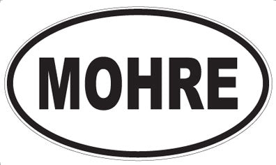 MOHRE - Oval Sticker