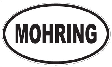 MOHRING - Oval Sticker