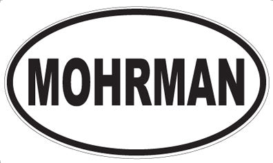 MOHRMAN - Oval Sticker