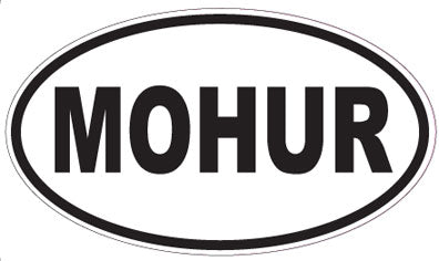 MOHUR - Oval Magnet