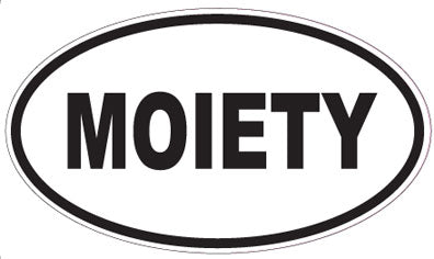 MOIETY - Oval Sticker
