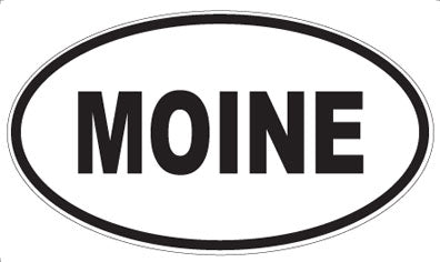 MOINE - Oval Magnet