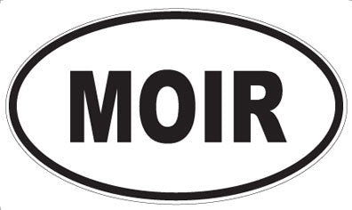 MOIR - Oval Sticker