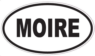 MOIRE - Oval Sticker