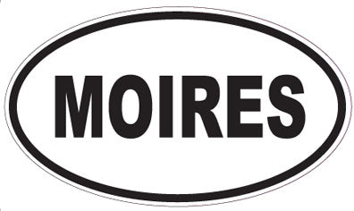 MOIRES - Oval Sticker