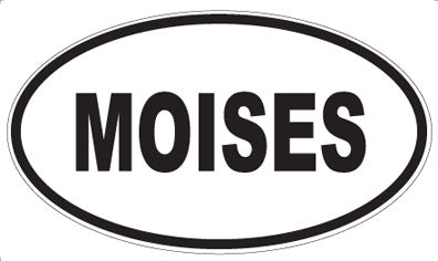 MOISES - Oval Sticker