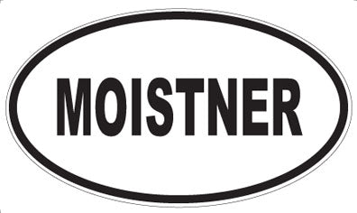 MOISTNER - Oval Sticker