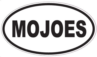 MOJOES - Oval Sticker