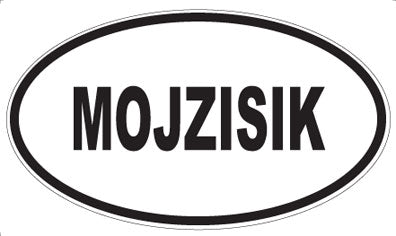 MOJZISIK - Oval Sticker