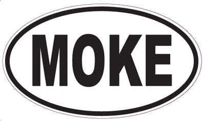 MOKE - Oval Sticker