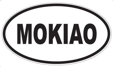 MOKIAO - Oval Sticker