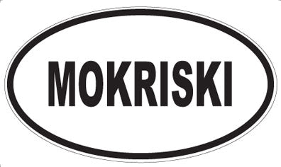 MOKRISKI - Oval Sticker