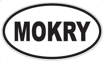 MOKRY - Oval Sticker