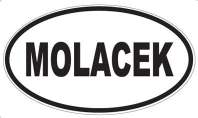 MOLACEK - Oval Sticker