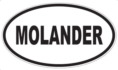 MOLANDER - Oval Sticker