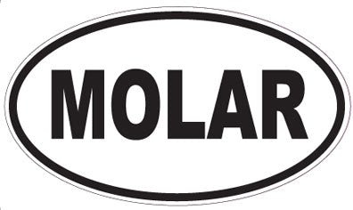MOLAR - Oval Sticker