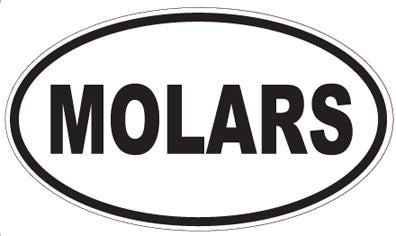 MOLARS - Oval Sticker