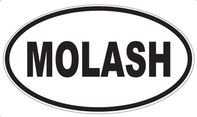 MOLASH - Oval Sticker