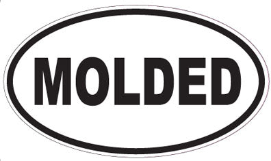 MOLDED - Oval Sticker