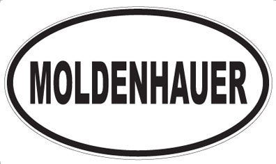 MOLDENHAUER - Oval Sticker