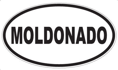 MOLDONADO - Oval Sticker