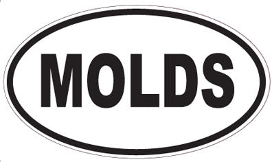 MOLDS - Oval Sticker