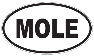 MOLE - Oval Sticker