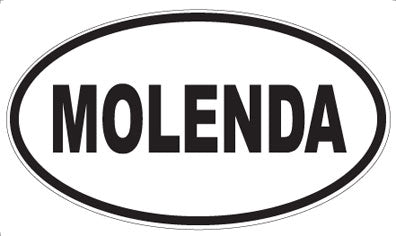 MOLENDA - Oval Sticker