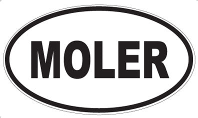 MOLER - Oval Sticker