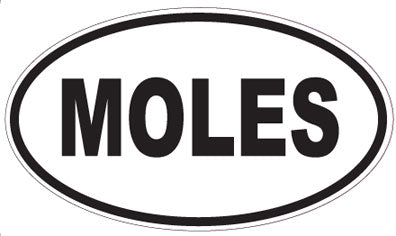 MOLES - Oval Sticker