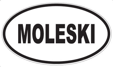 MOLESKI - Oval Sticker