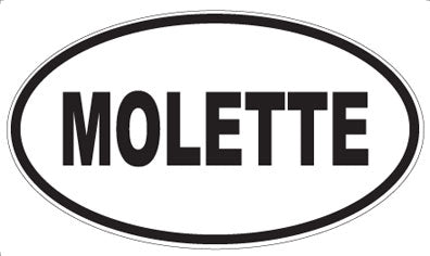 MOLETTE - Oval Sticker