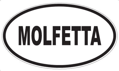 MOLFETTA - Oval Sticker