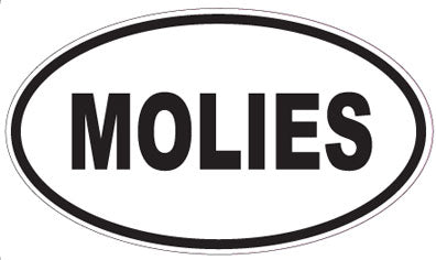MOLIES - Oval Sticker