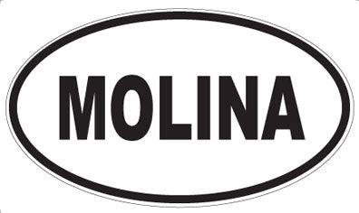 MOLINA - Oval Sticker