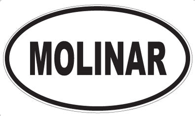 MOLINAR - Oval Sticker