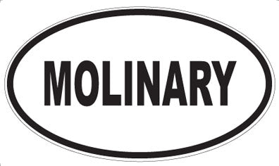 MOLINARY - Oval Sticker