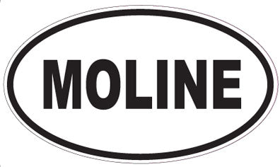 MOLINE - Oval Sticker