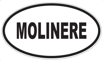 MOLINERE - Oval Sticker