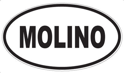 MOLINO - Oval Sticker
